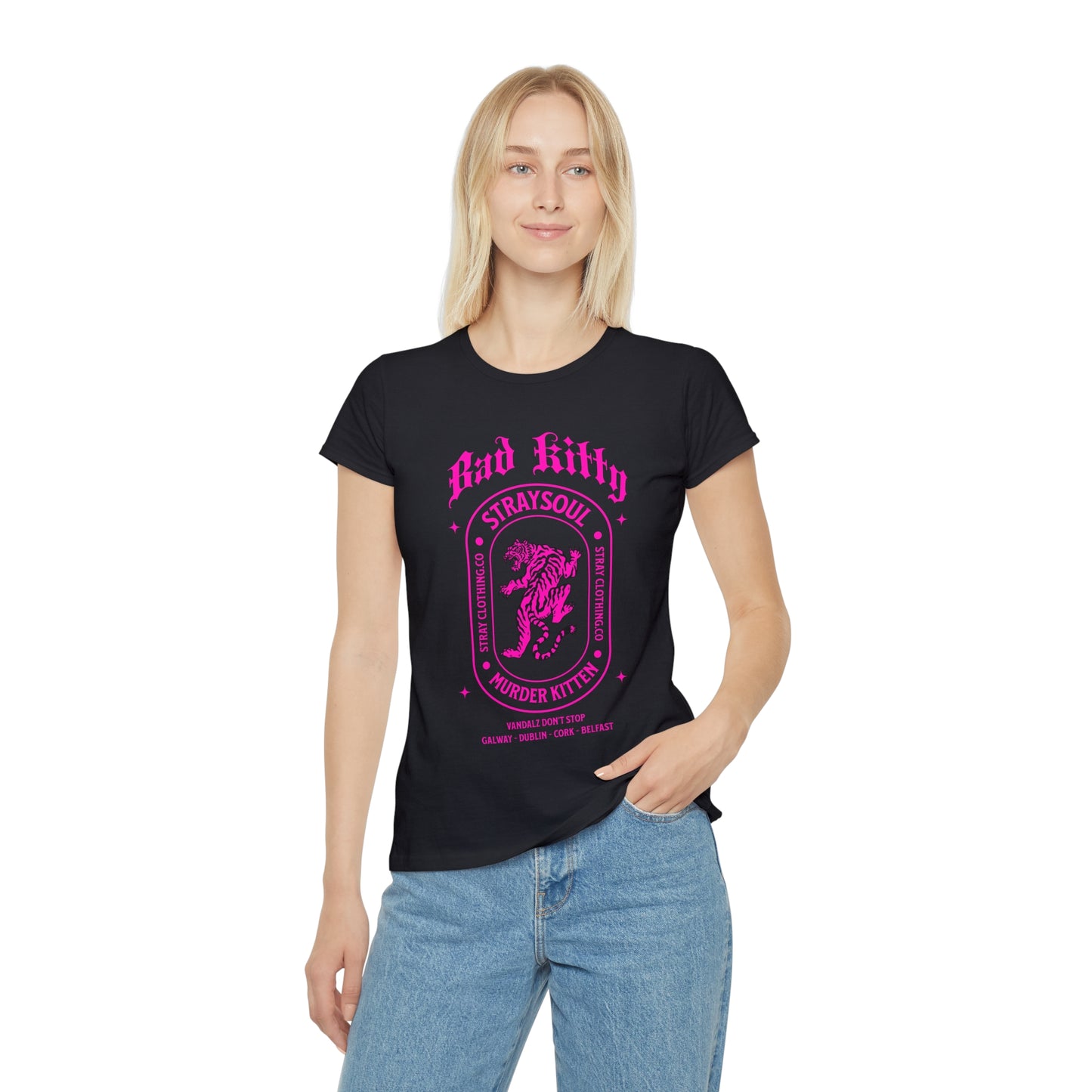 MURDER KITTEN Fitted Tee