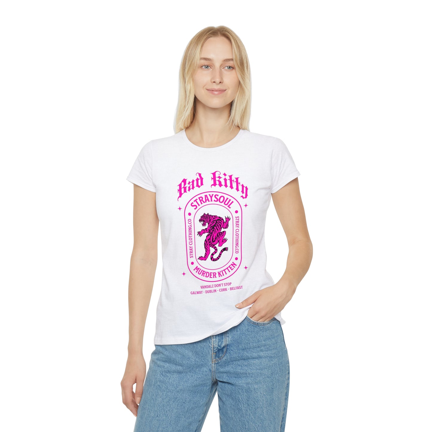 MURDER KITTEN Fitted Tee