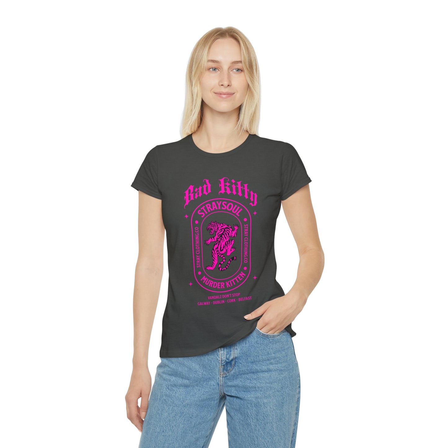 MURDER KITTEN Fitted Tee